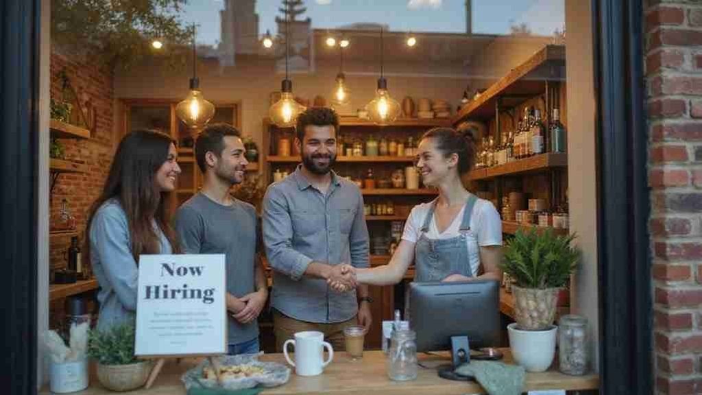 IRS Payroll Tax and 941 Relief for Orlando Business Owners 1 Small business owner shaking hands with staff in a shop that is hiring